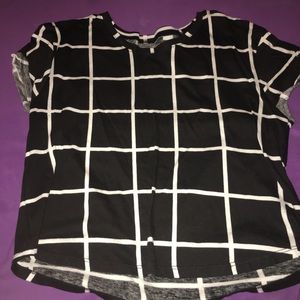 Checkered black and white T-Shirt